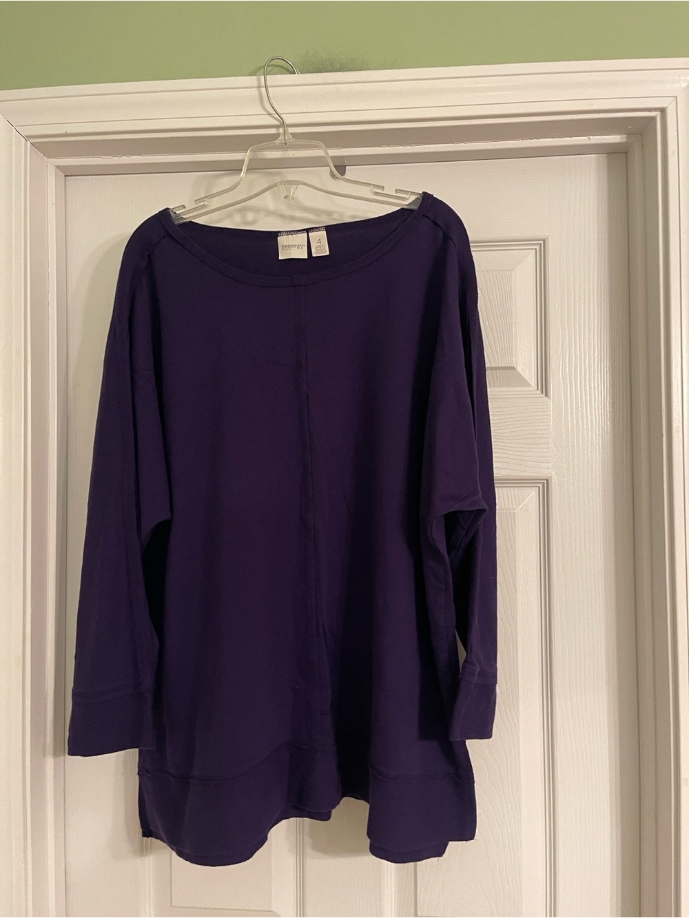 Chicos Zenergy Ruthie Relaxed Cold Shoulder Top-Sz XXL